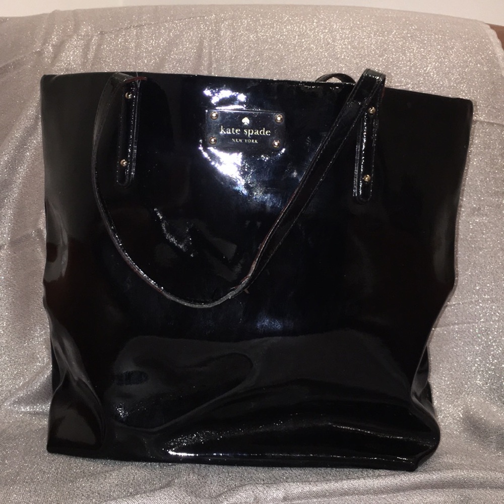 Black Patent Kate Spade Tote